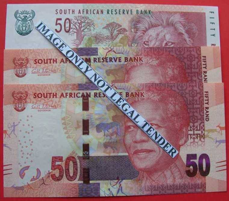 Gill Marcus - 3 X R50.00 notes - Serial No`s, BA3679432C, EJ5339484C & AH2006965C . See photos.