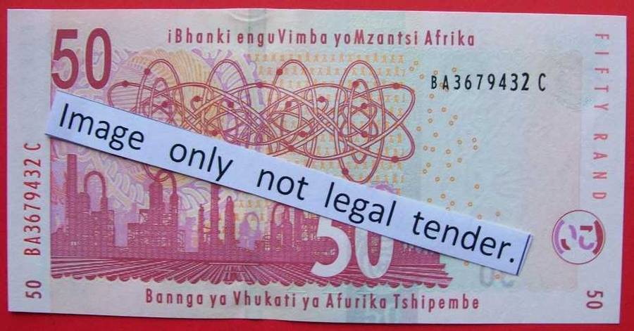 Gill Marcus - 3 X R50.00 notes - Serial No`s, BA3679432C, EJ5339484C & AH2006965C . See photos.