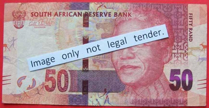 Gill Marcus - 1 X R50.00 note - Serial No`s : AA9827060C. See photos.