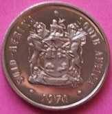 RSA: 1970 -50c, 20c,10c, 5c, 2c & 1c- circulated coins.  Only 24050 20c minted. See photos below.