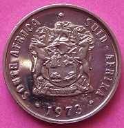 RSA: 1973 - 20c, and 10c nickel coins. Only 30850 20c were minted. See photos below.