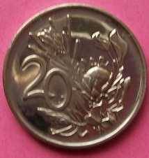 RSA: 1974 - 20c, and 10c nickel coins. See photos below.