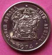 RSA: 1974 - 20c, and 10c nickel coins. See photos below.