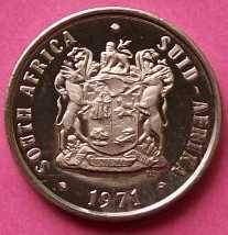 RSA: 1971 - 20c, and 10c nickel coins. See photos below.