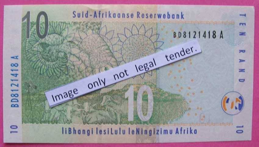 Gill Marcus - 3 x R10.00 Notes - Serial No's: BD8121418A, CE4345387A & AJ8303719A