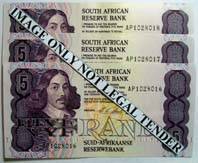 SA R5.00 x 3 consecutive Serial Number. 1st issue. See photo's.