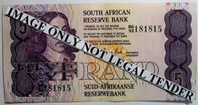 SA R5.00 note  GPC de KOCK 3rd issue. Circulated note - see photo's.
