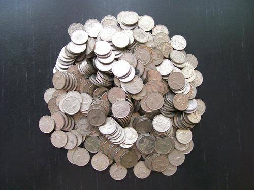 To Clear. 500 circulated 5c nickel coins available now at 25c a coin. See discription below.