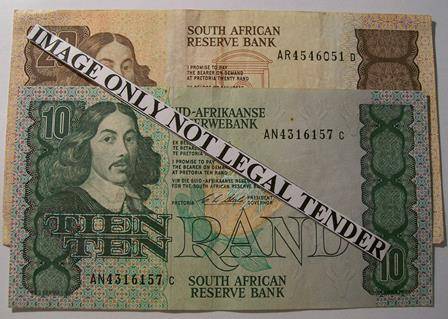C L Stals 1st issue; R10 Serial No. AN4316157 c - R20 Serial No AR4546051 D. See photos