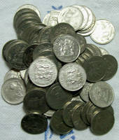 More than 85 S.A. NICKEL 20 cents various dates.
