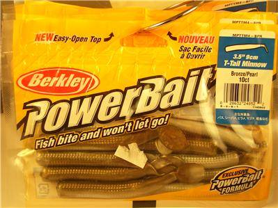 Berkley PowerBait 3.5" T-Tail Minnow - Bronz Pearl