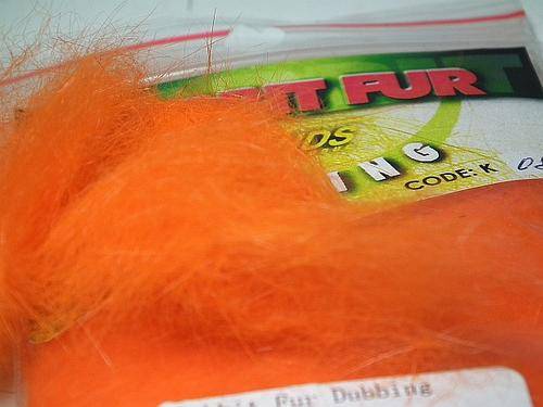 HENDS RABIT FUR DUBBING - ORANGE -  Fly fishing/Fly tying