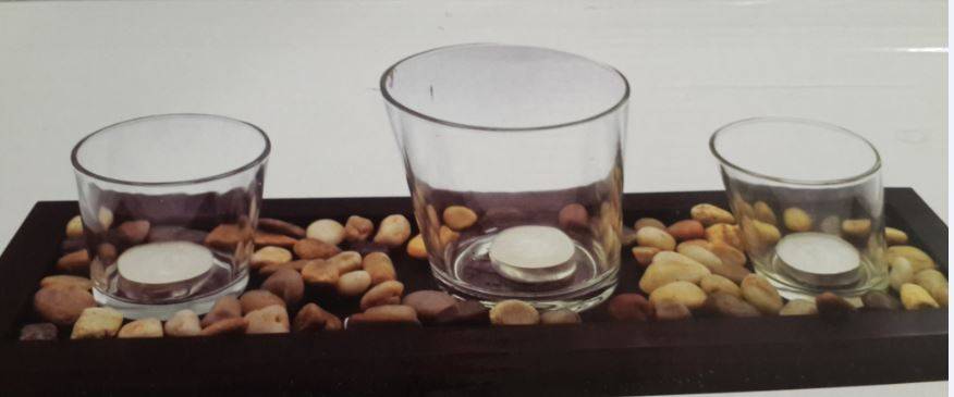 3 PIECE CANDLE HOLDER - RELAXATION SET!!!!!!!!!!!!