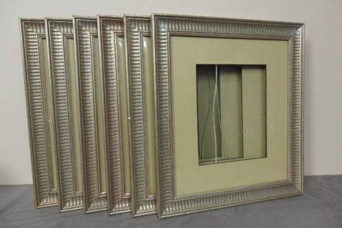 6x STUNNING "ANTIQUE GOLD WITH RED UNDERTONES" PICTURE FRAMES WITH GLASS & MOUNTINGS bid/frame