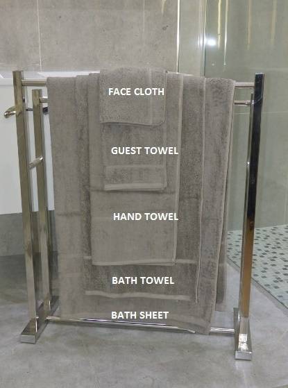 PRESTIGIOUS TERRY LUSTRE "LUXURY RANGE" 100% COTTON 525gms GUEST TOWELS *FREE POSTAGE OVER R500*