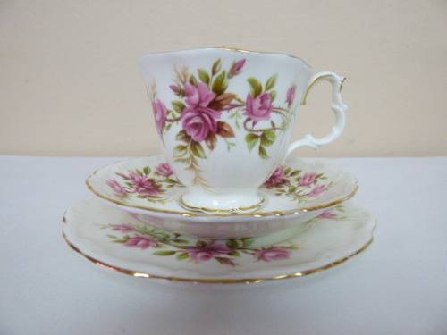 A BEAUTIFUL TRIO FROM ROYAL ALBERT "ROMANCE" PATTERN (1978-1982). ADD TO YOUR COLLECTION!!