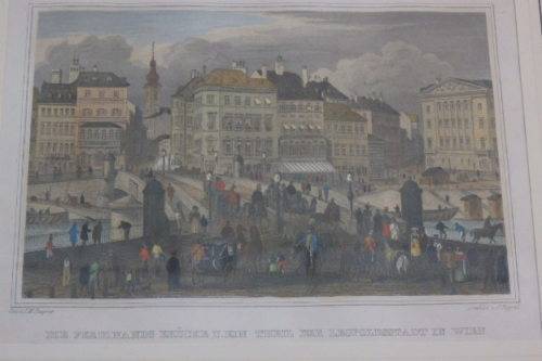 4x GORGEOUS VINTAGE PRINTS OF EUROPEAN CITIES IN THE 1800's BY 19th CENTURY ARTISTS bid/print