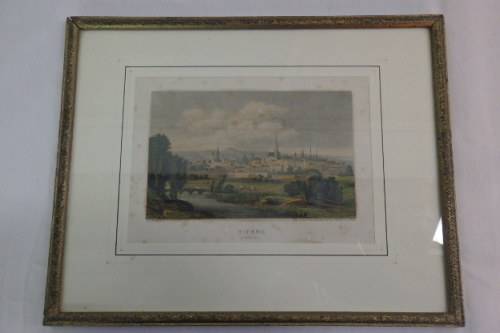 4x GORGEOUS VINTAGE PRINTS OF EUROPEAN CITIES IN THE 1800's BY 19th CENTURY ARTISTS bid/print