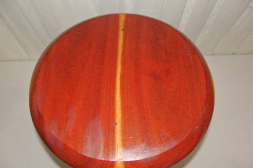 AN AWESOME AND SOLIDLY MADE SOLID TEAK FOUR-LEGGED STOOL IN EXCELLENT CONDITION
