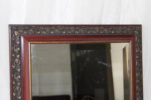 A FANTASTIC ORNATELY GILDED BEVELLED GLASS WALL MIRROR IN AWESOME CONDITION