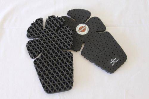 2x PAIRS OF HARLEY DAVIDSON LIGHTWEIGHT BODY ARMOR PADS: FOR JACKETS BACK, ELBOW & SHOULDER bid/pair