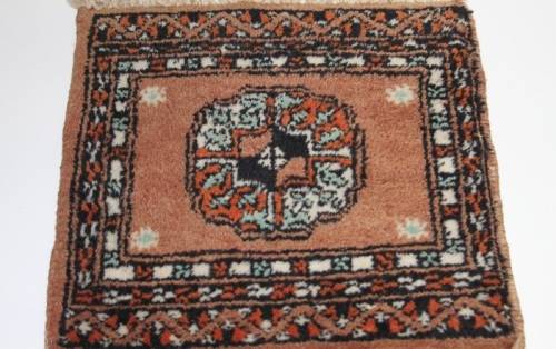 A WONDERFUL PERSIAN CARPET "TABLE CARPET" FOR A CANDELABRA, TABLE LAMP OR LARGE BOWL