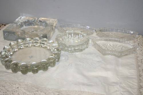 A STUNNING COLLECTION OF 6x ASSORTED ASHTRAYS, GREAT FOR A SMOKING LOUNGE OR PUB