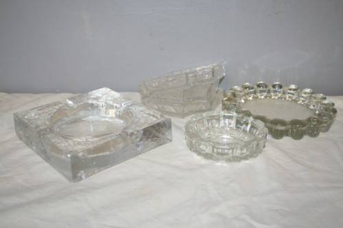 A STUNNING COLLECTION OF 6x ASSORTED ASHTRAYS, GREAT FOR A SMOKING LOUNGE OR PUB