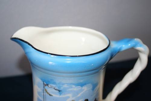 A BEAUTIFUL ANTIQUE BURLEIGH WARE JUG, HAND PAINTED BY CECIL ALDEN MADE IN ENGLAND c1930