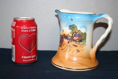 A BEAUTIFUL ANTIQUE BURLEIGH WARE JUG, HAND PAINTED BY CECIL ALDEN MADE IN ENGLAND c1930