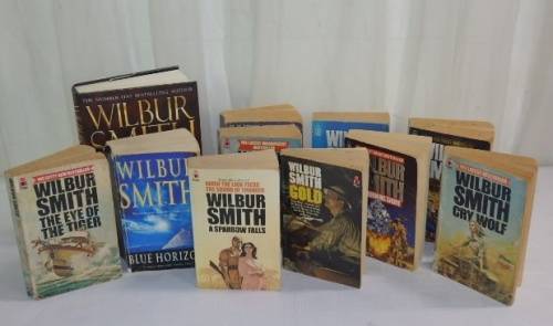 ***JOB LOT*** A FANTASTIC COLLECTION OF ELEVEN 'WILBUR SMITH' BEST SELLING THRILLER NOVELS