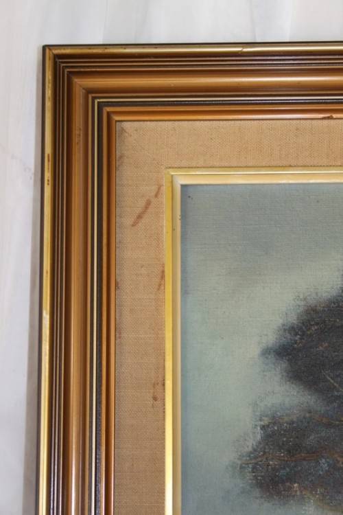 **RS17** An original signed Luther Marais (1935 - 2010) framed landscape oil on board painting