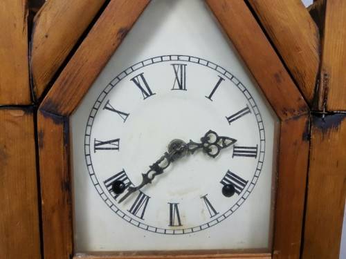 AN EXTREMELY RARE ANTIQUE (LATE 1800's) ANSONIA "GOTHIC" 8 DAY & 30 HOUR STEEPLE MANTLE CLOCK = WOW