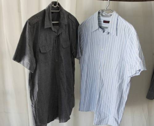 A GREAT COLLECTION OF 14x ASSORTED MEN'S SHIRTS INCLUDING PIERRE CARDIN & LEVI bid/shirt