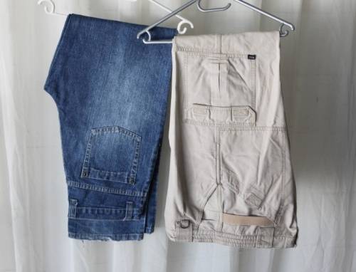 A FANTASTIC COLLECTION OF 9x PAIRS OF ASSORTED MEN'S LONG PANTS bid/pair of pants