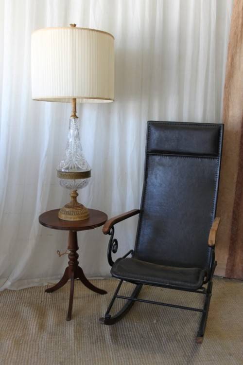 **RS17** An incredible super-rare West German made (large) hand cut lead crystal table lamp
