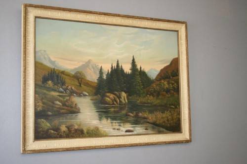Awesome original signed & framed oil on board landscape painting by SA artist "E. Korub" - RS17Sale