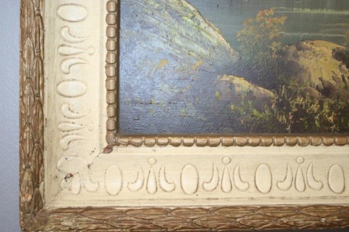 Awesome original signed & framed oil on board landscape painting by SA artist "E. Korub" - RS17Sale