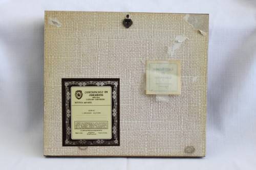 A FANTASTIC FRAMED ITALIAN MADE 925 SILVER (STAMPED) ETCHING OF THE "SAN COLOMBANO" BASILICA