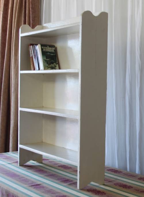 AN AWESOME VINTAGE PAINTED BOOK CASE - IDEAL FOR A STUDY OR KIDS BEDROOM