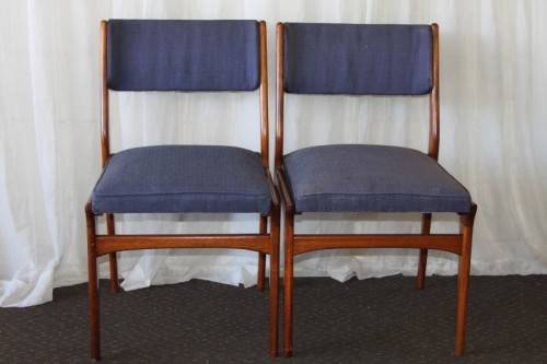 A FABULOUS COLLECTION OF 8x STUNNING RETRO (SOLID IMBUIA) VISITORS/ DINING CHAIRS bid/chair