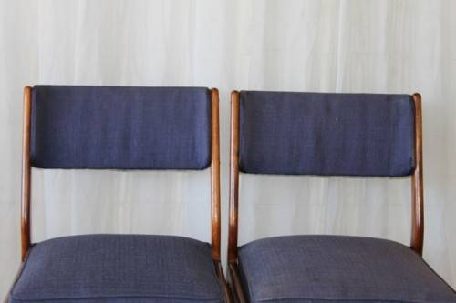 A FABULOUS COLLECTION OF 8x STUNNING RETRO (SOLID IMBUIA) VISITORS/ DINING CHAIRS bid/chair