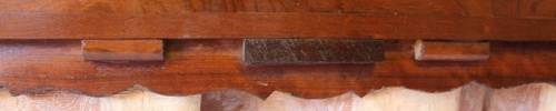 A SUPERB ANTIQUE SOLID STINK WOOD BALL AND CLAW HEADBOARD AND FOOT BOARD SET