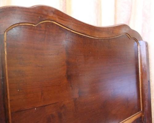 A SUPERB ANTIQUE SOLID STINK WOOD BALL AND CLAW HEADBOARD AND FOOT BOARD SET