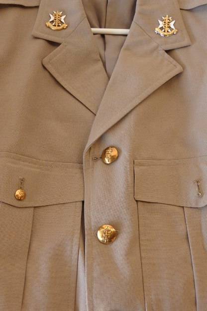 A FANTASTIC SADF MEDICAL CORPS MILITARY TUNIC WITH BADGES IN REMARKABLE CONDITION!!