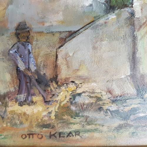 AN EXQUISITE, HIGHLY COLLECTIBLE ORIGINAL OTTO KLAR (1908 -1994) OIL PAINTING! GREAT INVESTMENT ART!