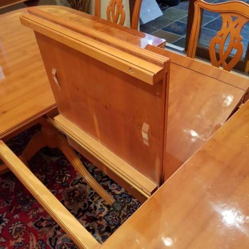 ***make an offer*** ORIGINAL "GORDON FRASER" YEW WOOD CHIPPENDALE 8 - 10 SEATER DINING ROOM SUITE