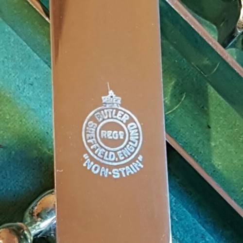 A spectacular antique Hallmarked sterling silver Walker & Hall boxed 12 place setting cutlery set
