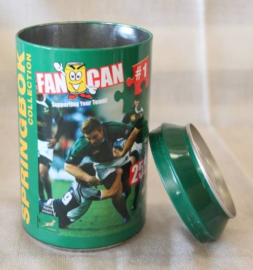 A fantastic limited edition Springbok Fan Can jigsaw puzzle of John Smit in good condition RS17Sale