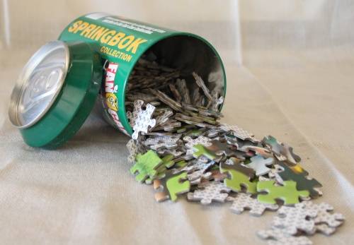 A fantastic limited edition Springbok Fan Can jigsaw puzzle of John Smit in good condition RS17Sale